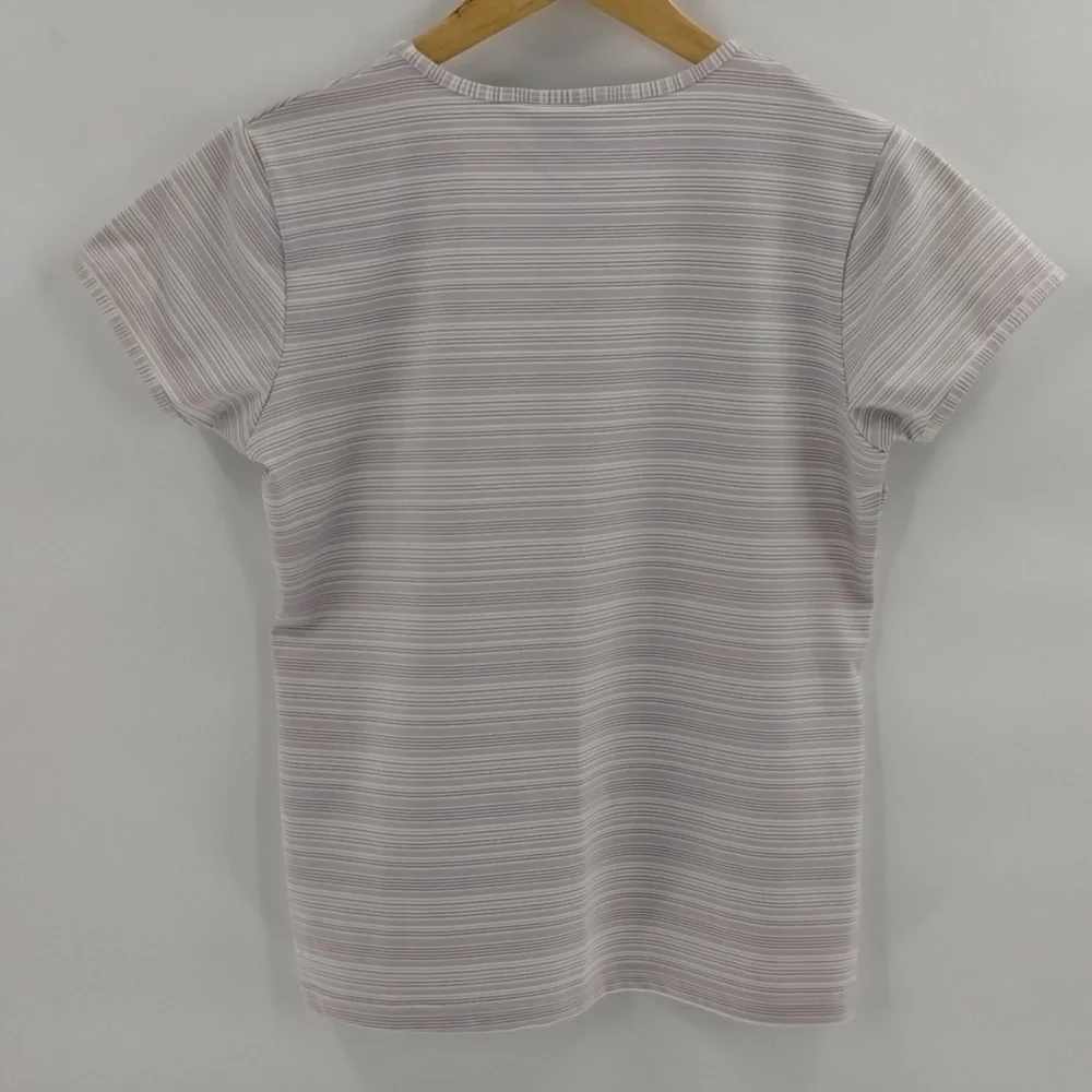 Nike dri-fit alpha project purple gray stretch tee size large short sleeve